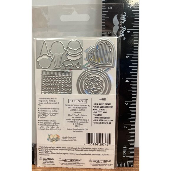 RARE Sizzix Thinlits Mini Sweet Treats Die Set By Courtney Chilson 663620 - Picture 3 of 3